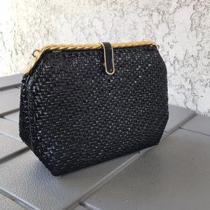 Black Basket Purse